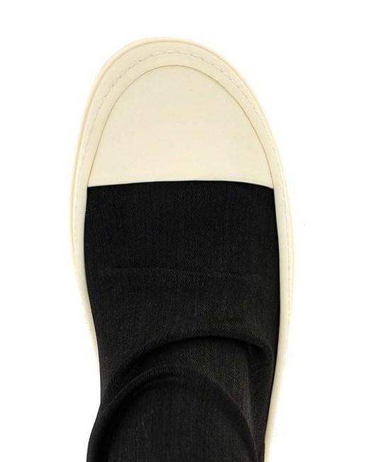 Rick Owens Black Concordians High Socks Sneakers