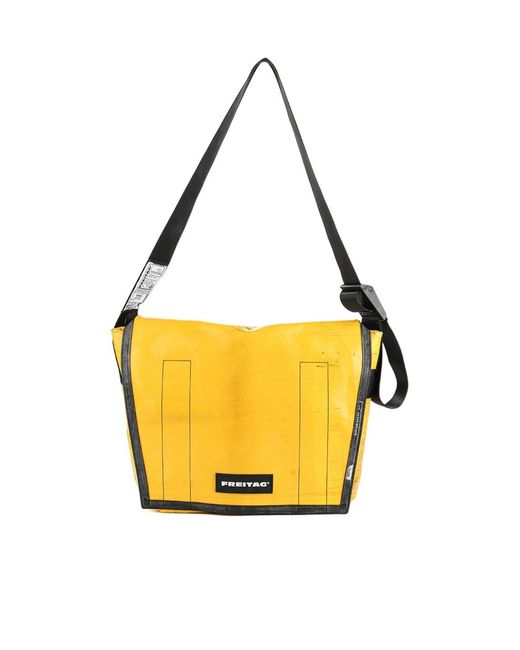 Freitag Yellow Logo Shoulder Bag