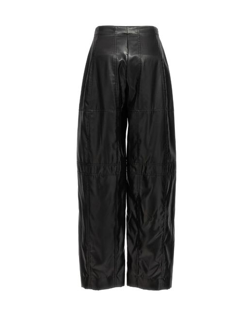 Jil Sander Black Panelled Design Straight Leg Pants