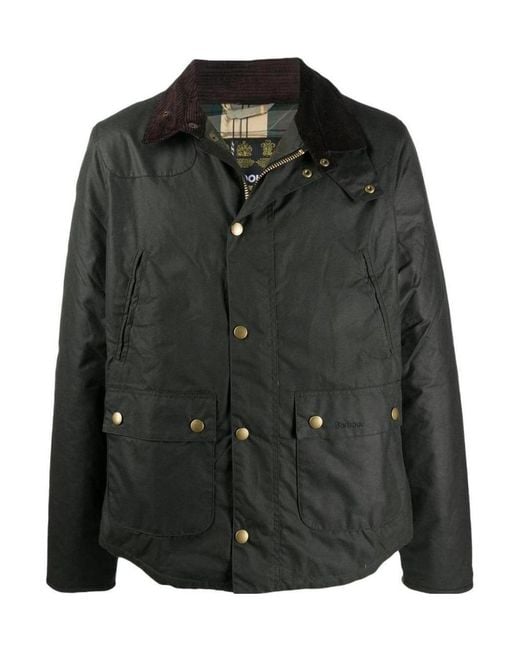 Barbour Black Collared Button-Up Jacket for men