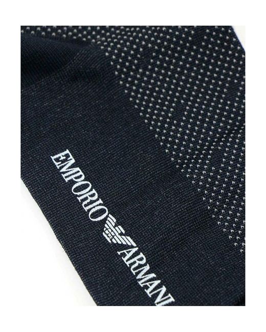Emporio Armani Black Logo Details Socks for men