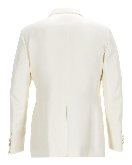 Tagliatore White Vesuvius Single-Breasted Blazer for men