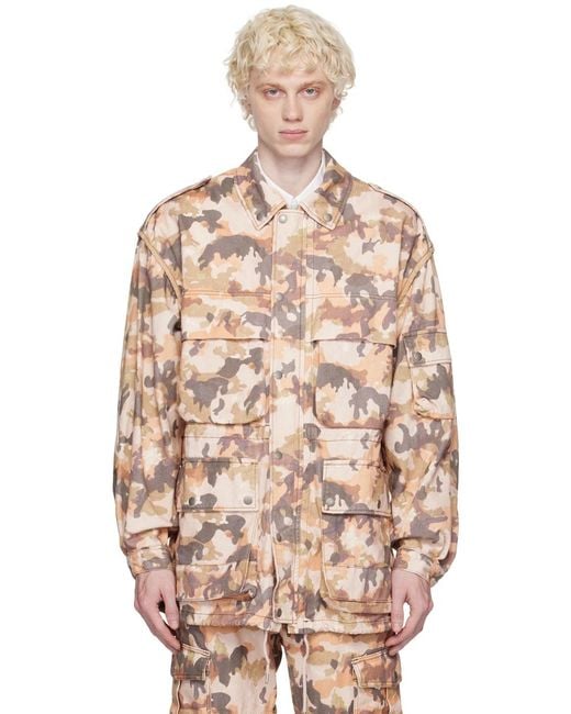 Isabel Marant Natural Elias Lapel Casual Jacket for men