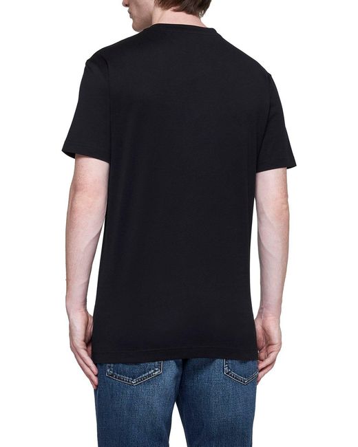 Dolce & Gabbana Black Logo Detailed Crewneck T-Shirt for men