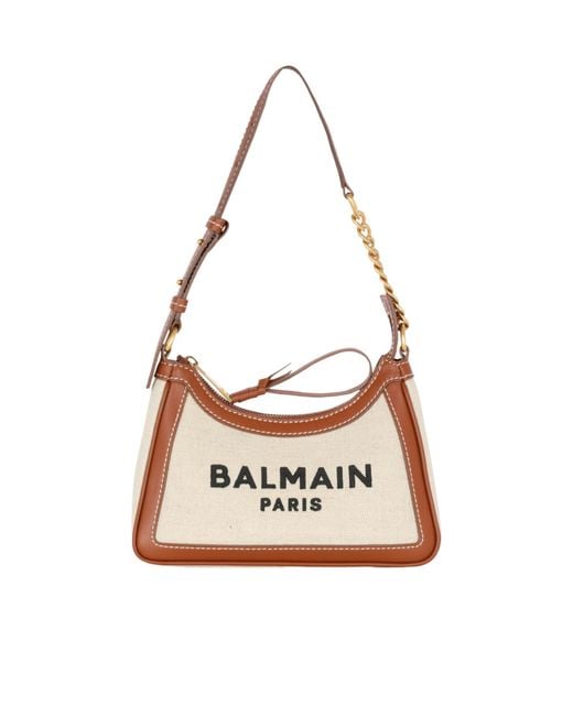 Balmain White B-Army Shoulder Bag