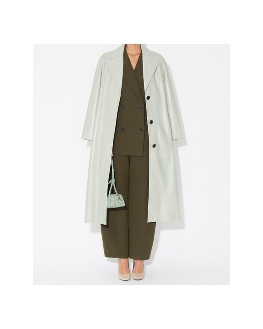 Alaïa Green Alaïa High-Waist Twisted Pants