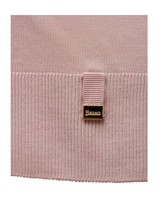 Herno Pink V-Neck Knitted Top