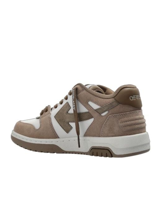 Off-White c/o Virgil Abloh Brown Out Of Office Lace-Up Sneakers for men