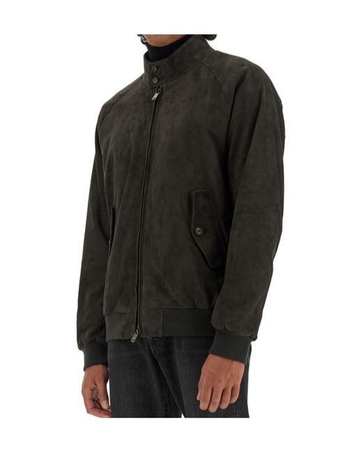 Baracuta Black G9 Zip-Up Bomber Jacket for men