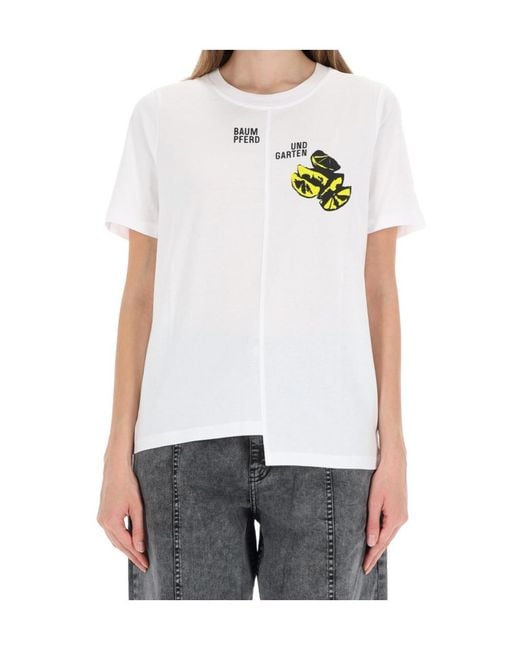 Baum und Pferdgarten White Jawos Asymmetrical Top