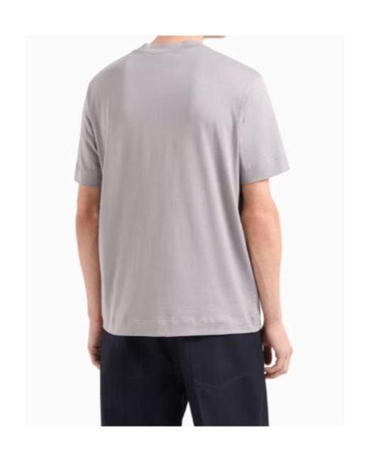 Emporio Armani Gray Short-Sleeved T-Shirt for men