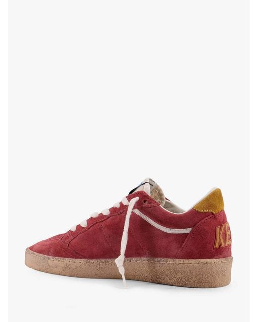 Golden Goose Deluxe Brand Red Ball Star Lace-Up Sneakers