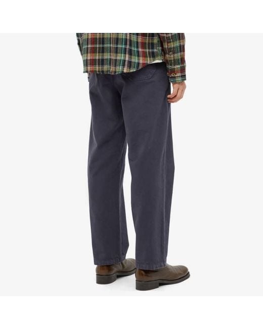 A.P.C. Blue Elasticated Drawstring Waist Pants for men