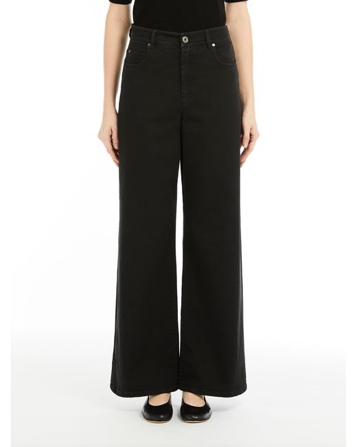 Weekend by Maxmara Black Belt-Loop Casual Pants