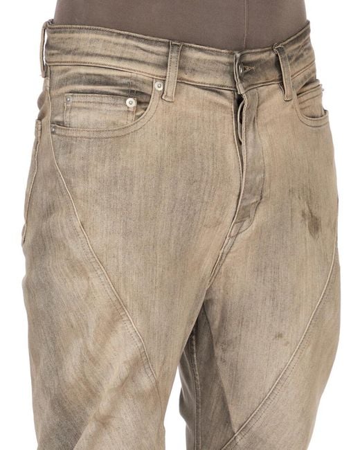 Rick Owens Natural Washed Bootcut Jeans for men