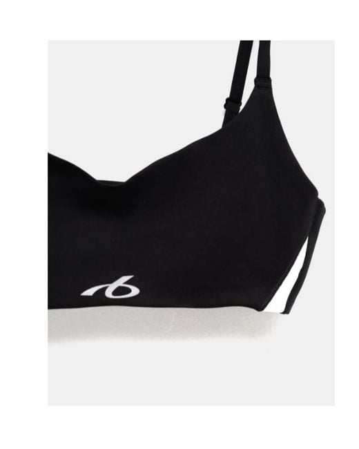 Balenciaga Black Reflective-Effect Sports Bra