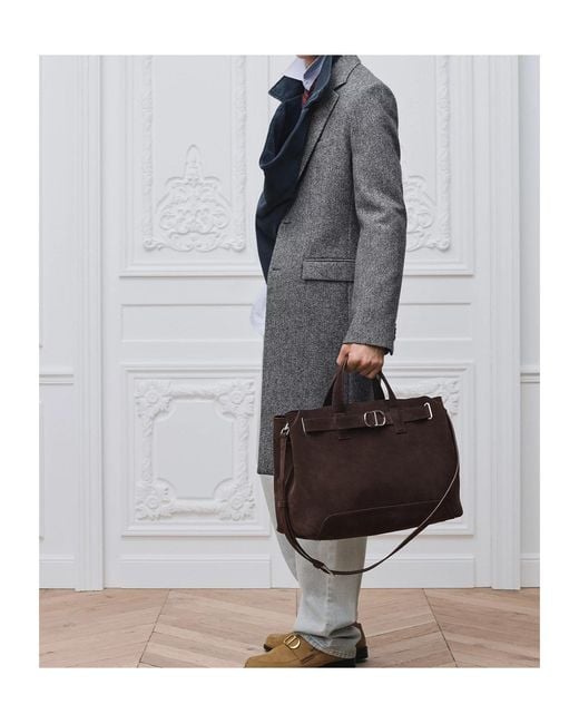Dior Blue Homme Straight Hem Coat for men