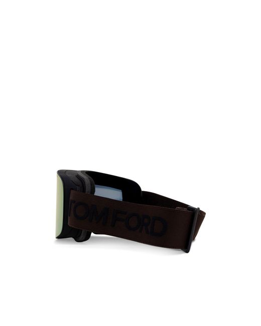 Tom Ford Yellow Eyewear Oversized Frame Sunglasses for men