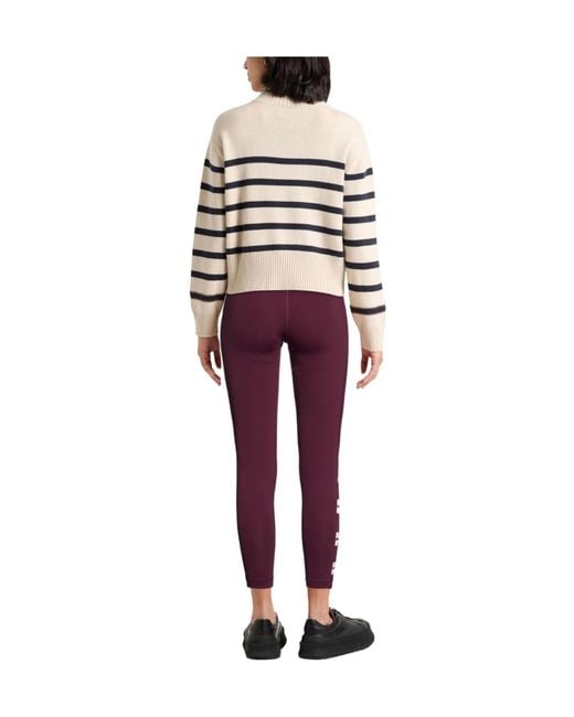 Tory Burch Purple Printed Leggings