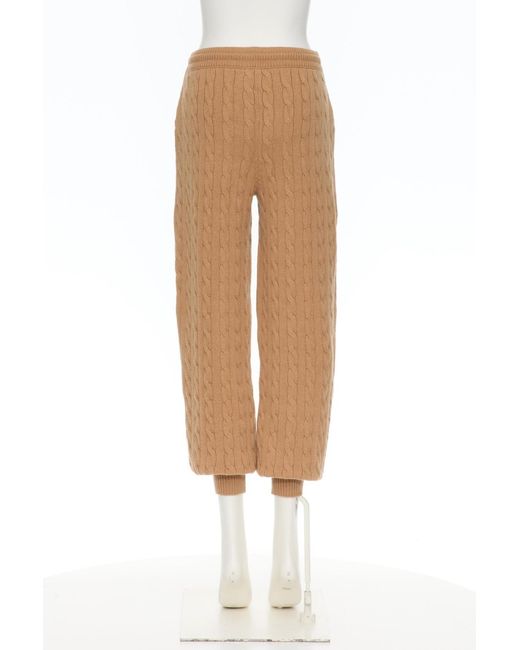 Valentino Natural Drawstring Casual Pants