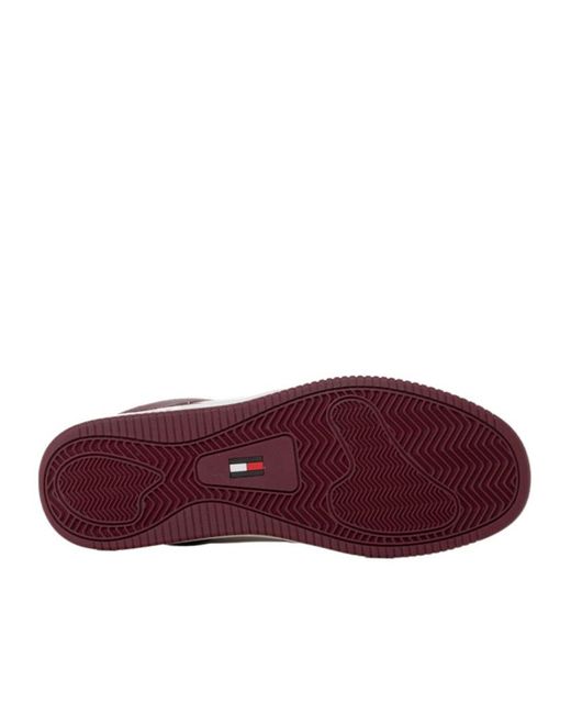 Tommy Hilfiger Purple Retro Basket Sneakers for men