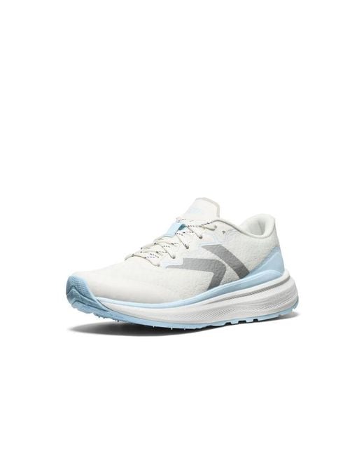 Keen White Mesh Lace-Up Running Shoes
