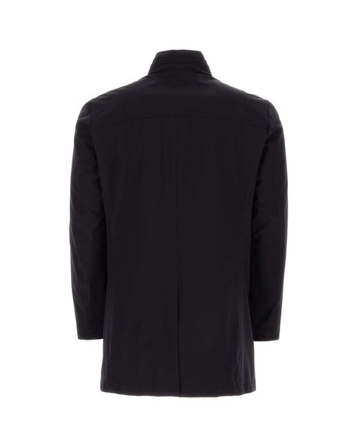 Moorer Blue Classic Double-Breasted Jacket for men