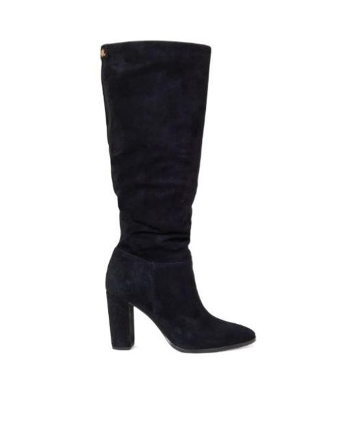 Ralph Lauren Black Lauren Artizan Knee-High Boots