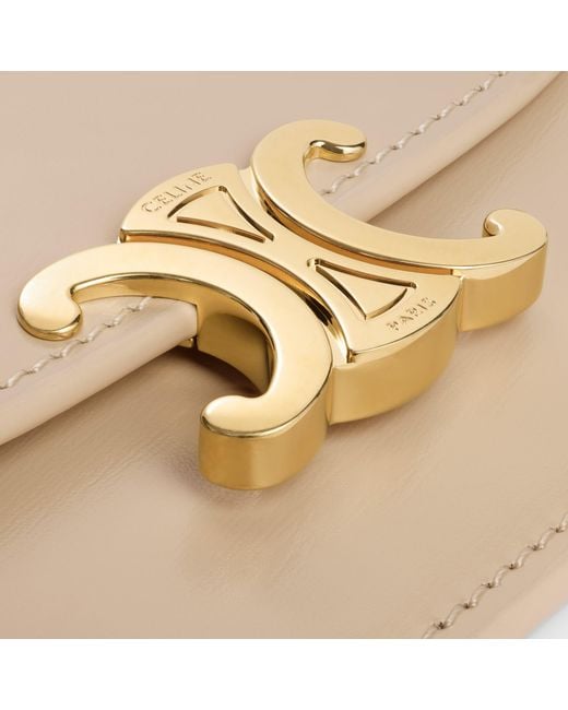 Céline Natural Card Holder With Flap Triomphe