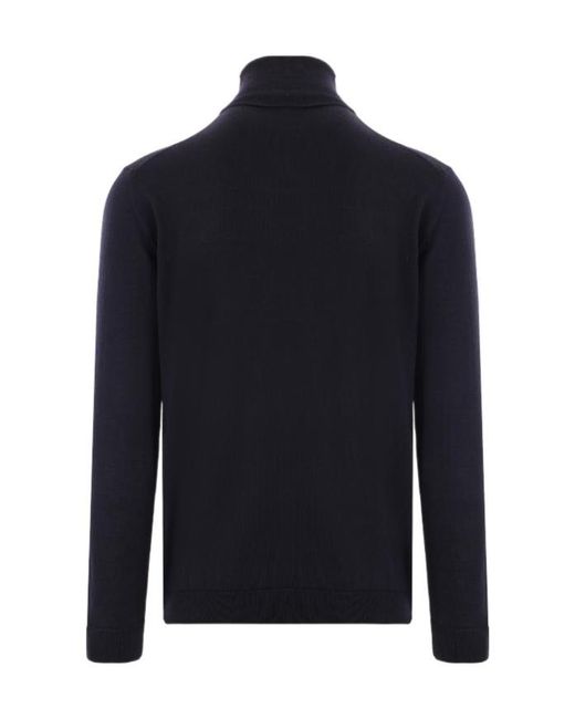 Roberto Collina Blue High-Neck Sweater for men