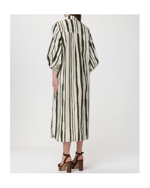 Max Mara White Collared Dress