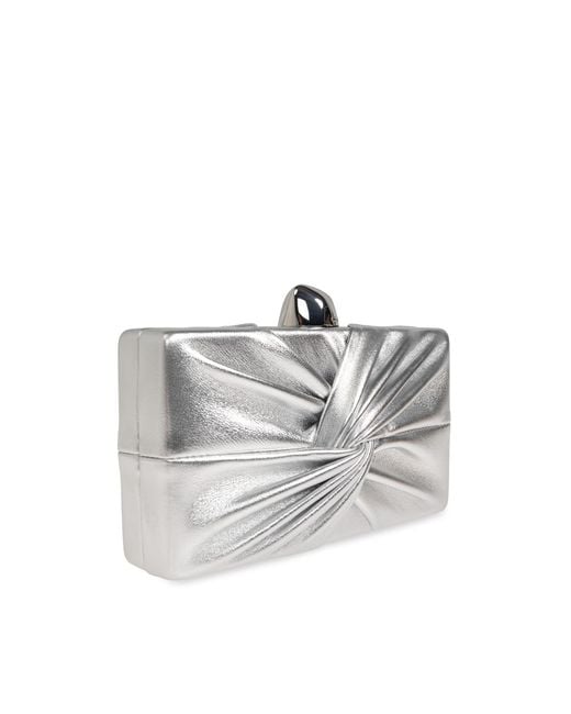 Cult Gaia Gray Logo Clutch