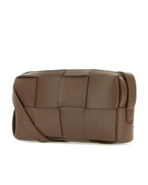 Bottega Veneta Brown Mini Cassette Crossbody Bag