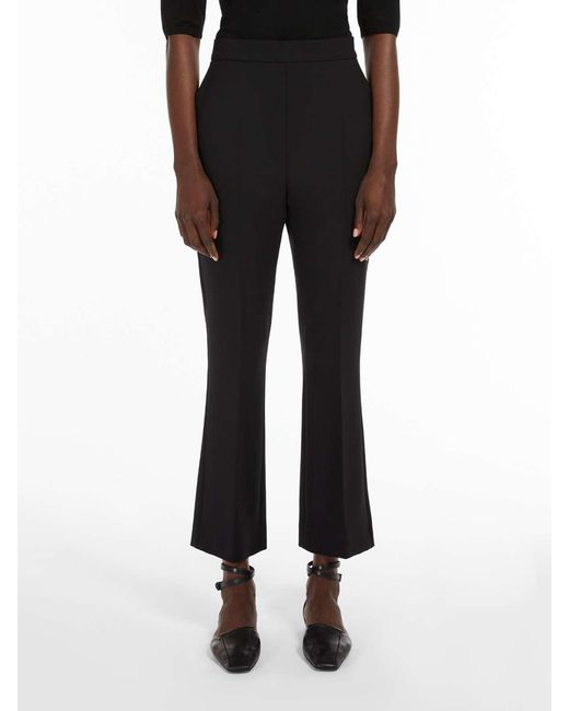Max Mara Black Pleated Casual Pants