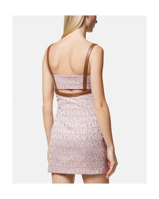 Versace Pink La Vacanza Collection Dress