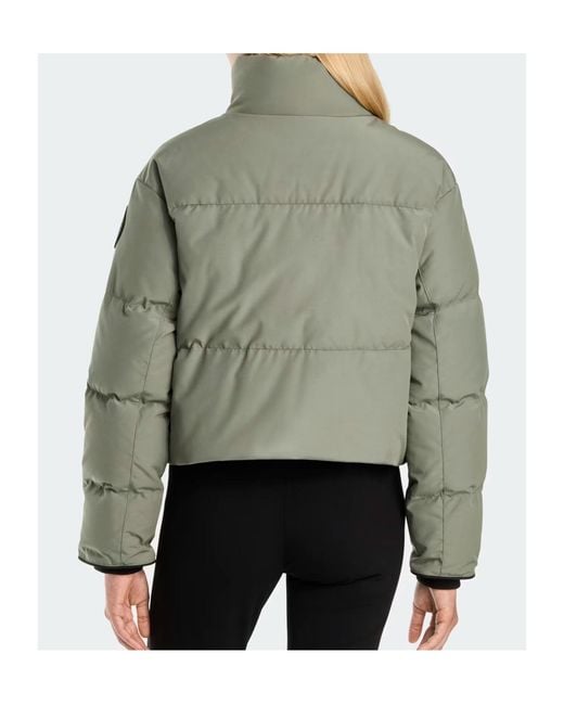 Canada Goose Green Grandview Cropped Jacket Label