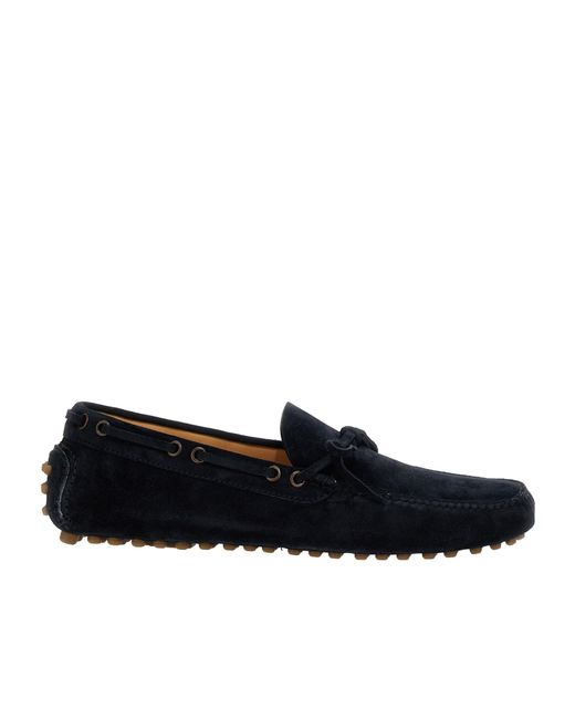 Brunello Cucinelli Black Round-Toe Slip-On Loafers for men