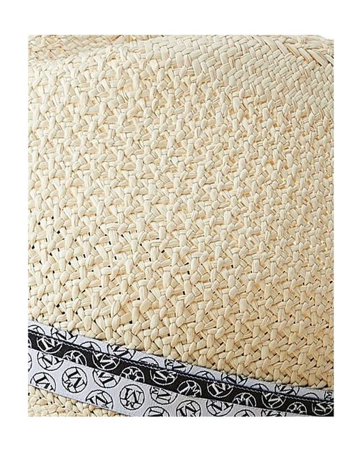 Maison Michel White Mini Kendall Interwoven Hat