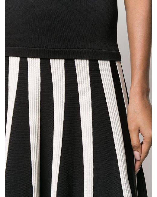 Moschino Black Short-Sleeved Knitted Dress