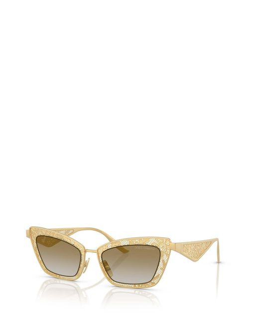 Dolce & Gabbana Metallic Eyewear Cat-Eye Sunglasses