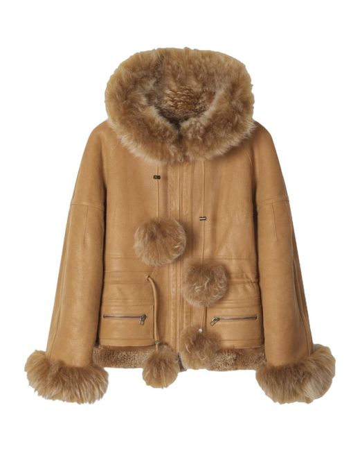 KNWLS Brown Long-Sleeved Leather Jacket