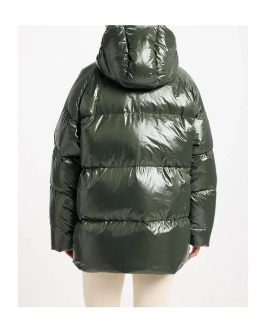 Pyrenex Green Hooded Down Jacket for men