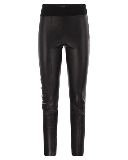 Brunello Cucinelli Black Elastic Waist Casual Pants