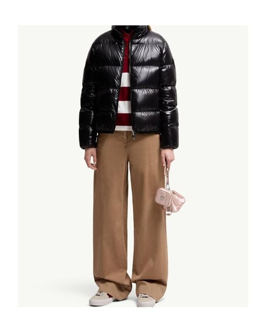 Moncler Black Abbadia Short Down Jacket