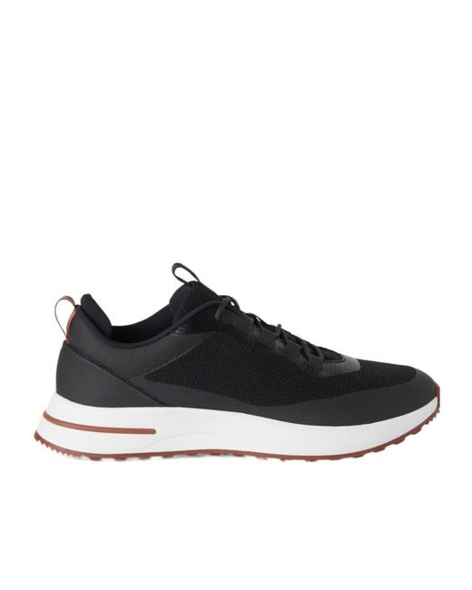 Loro Piana Black Week End Walk Casual Shoes for men