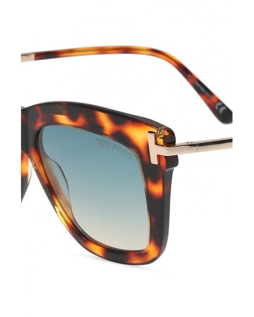 Tom Ford Blue Eyewear Dasha Square-Frame Sunglasses