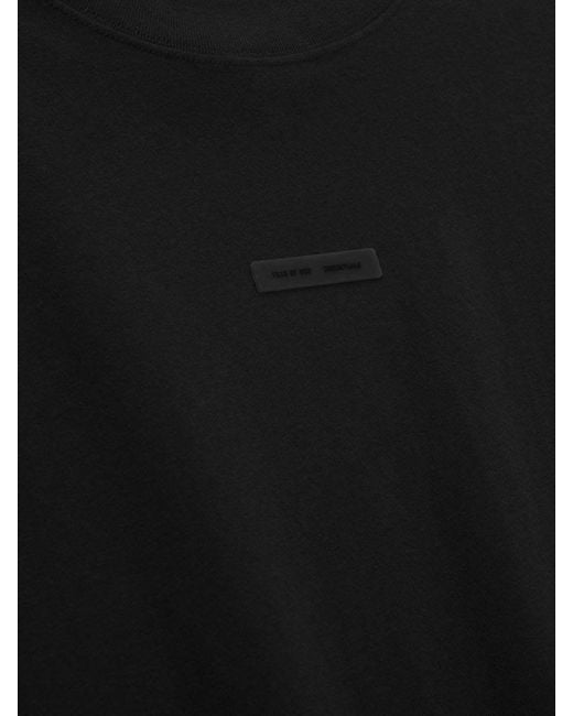 Fear Of God Black Logo-Detail T-Shirt for men