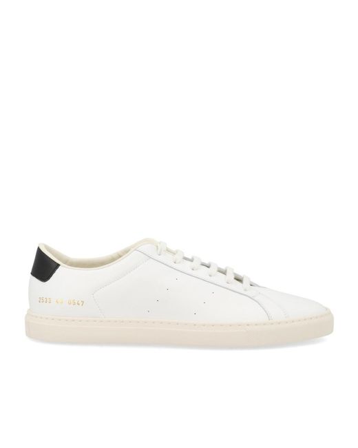 Common Projects White Achilles Slim Retro Low-Top Sneakers for men
