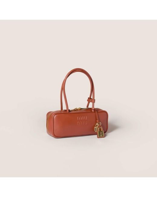 Miu Miu Red Beau Leather Bag