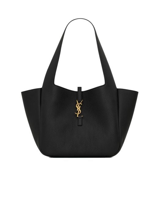 Saint Laurent Black Cabas Medium Tote Bag